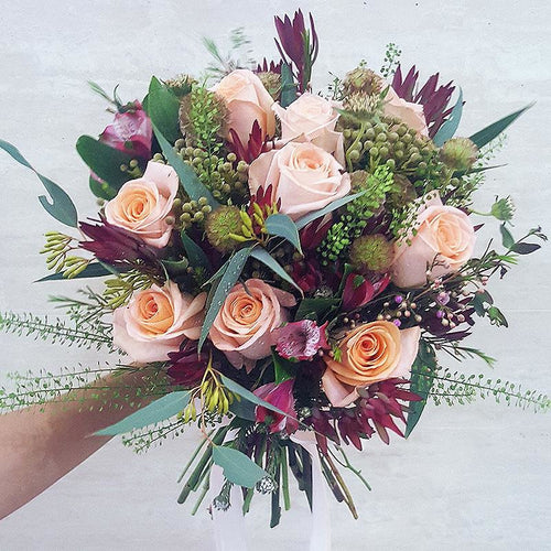 Dark Slate Gray Blushing Bride