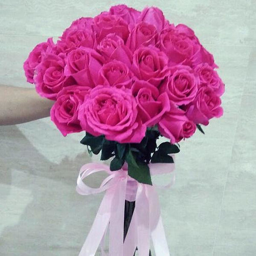 Violet Red Blooming Hearts